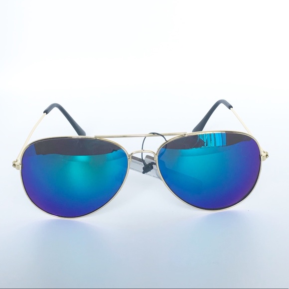 Men's Foster Grant Gold Metal Mirrored Sunglasses - Picture 6 of 8